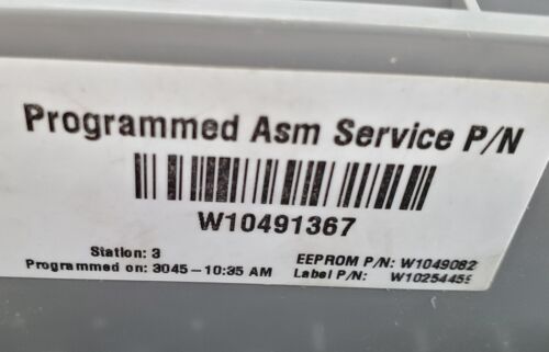 Whirlpool Washer Control Board W10491367