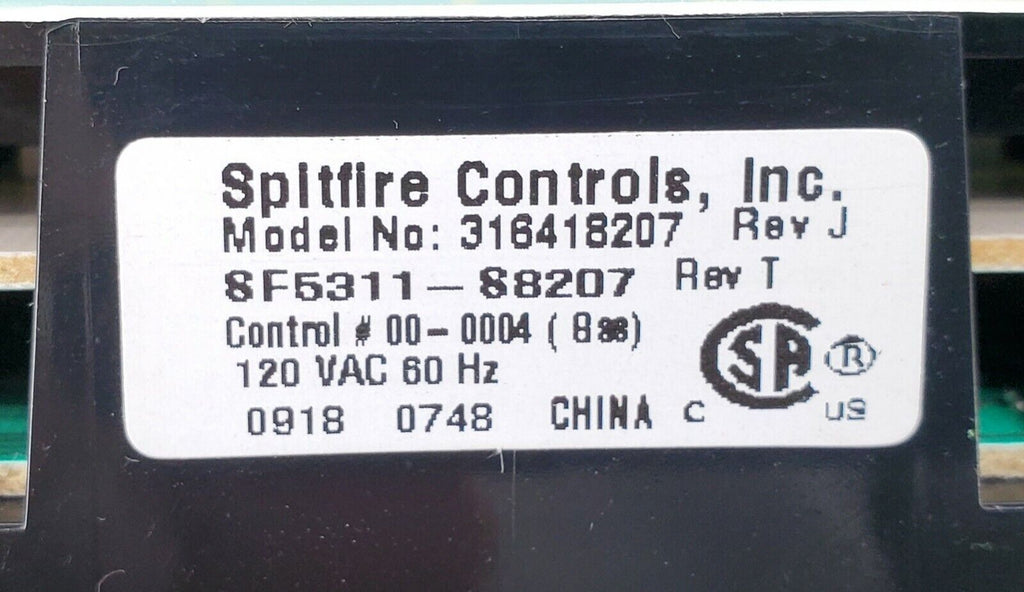 OEM  Kenmore Range Control Board 316418207