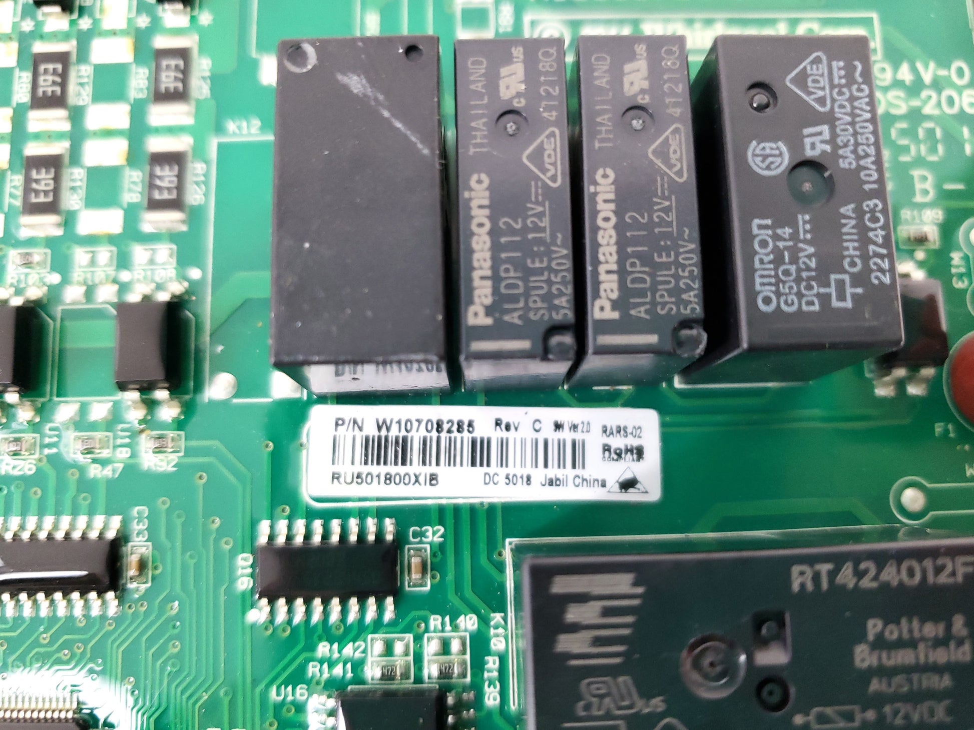 Kitchen Aid Refrigerator Control Board W10708285