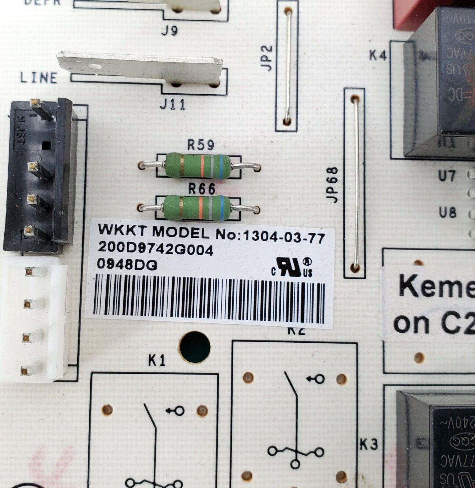 OEM  GE Refrigerator Control Board 200D9742G004