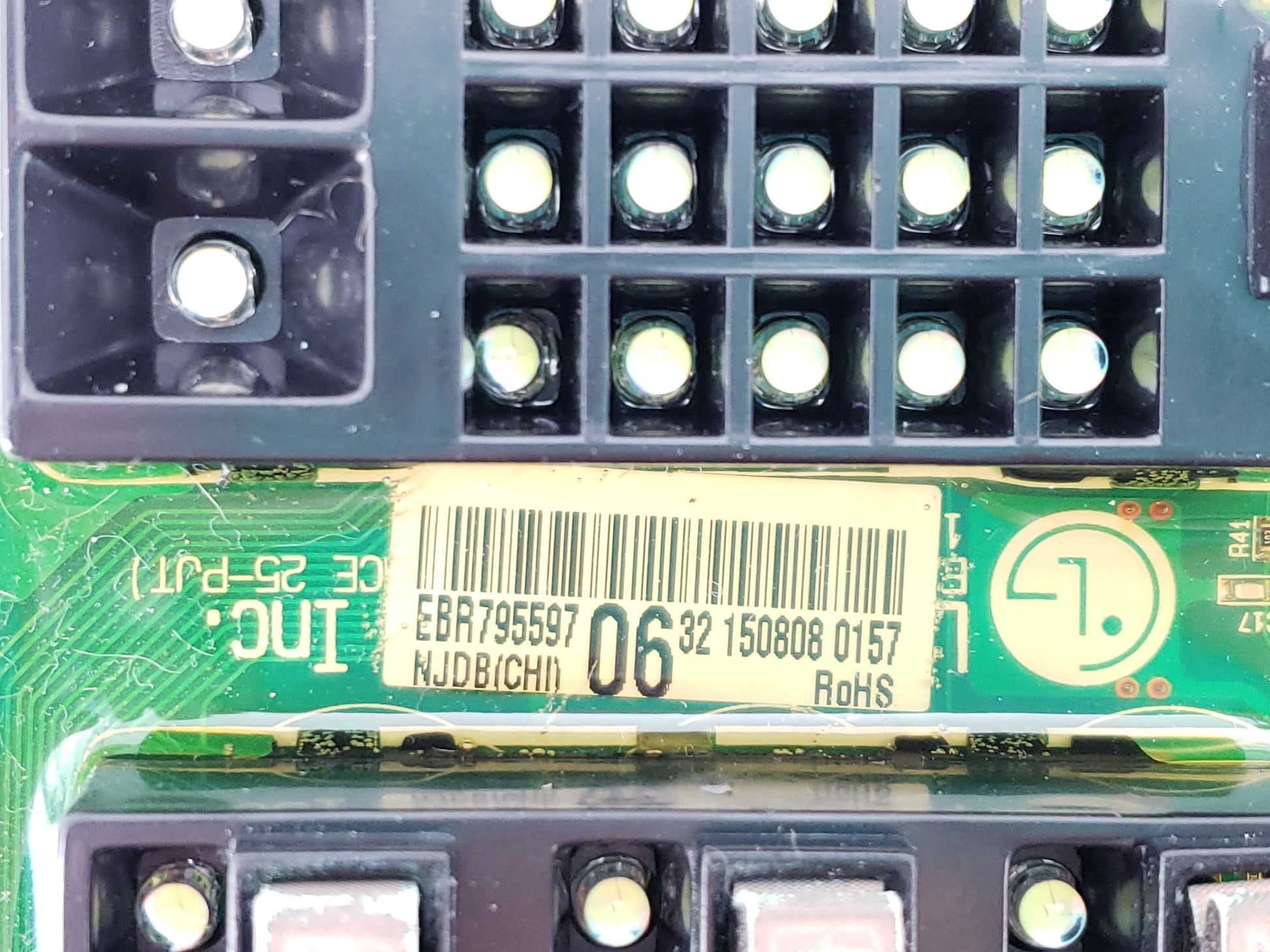 LG Washer User Interface Control EBR79559706