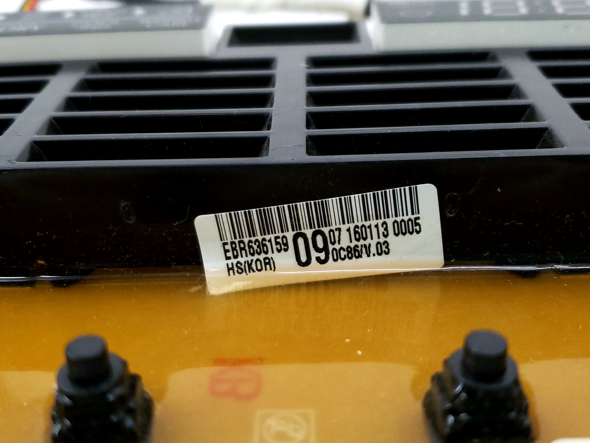 LG Dryer User Interface Board EBR63615909