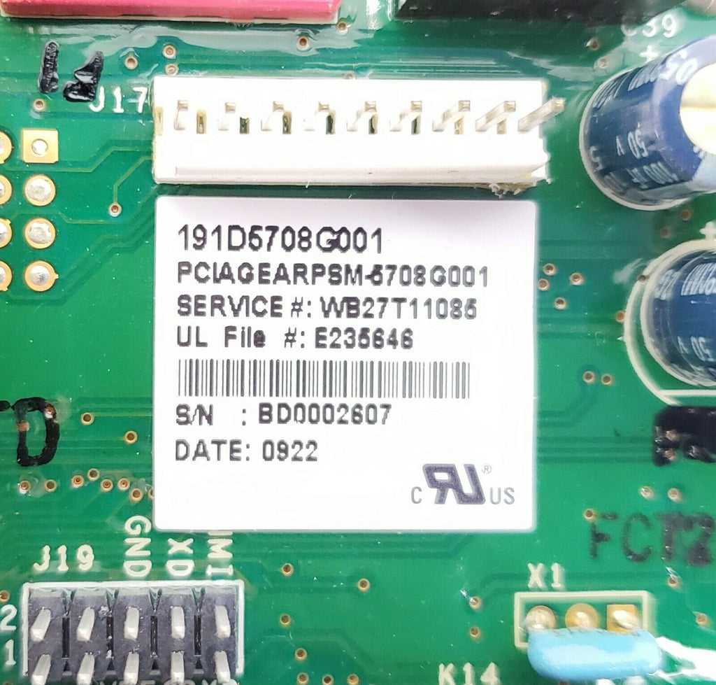 OEM  GE Range Control Board 191D5708G001