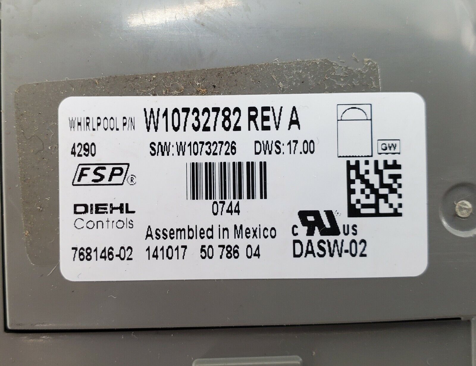 OEM  Whirlpool Dishwasher Control W10732782