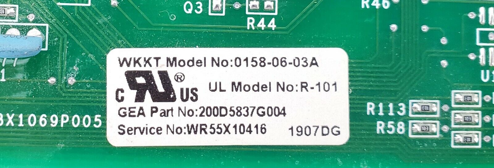 GE Refrigerator Control Board WR55X10416