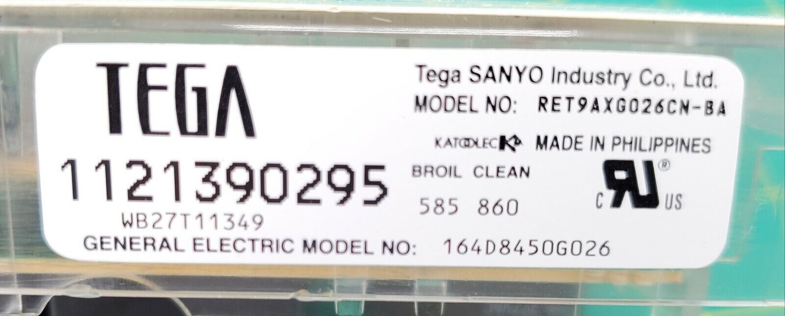 GE Range Control Board WB27T11349