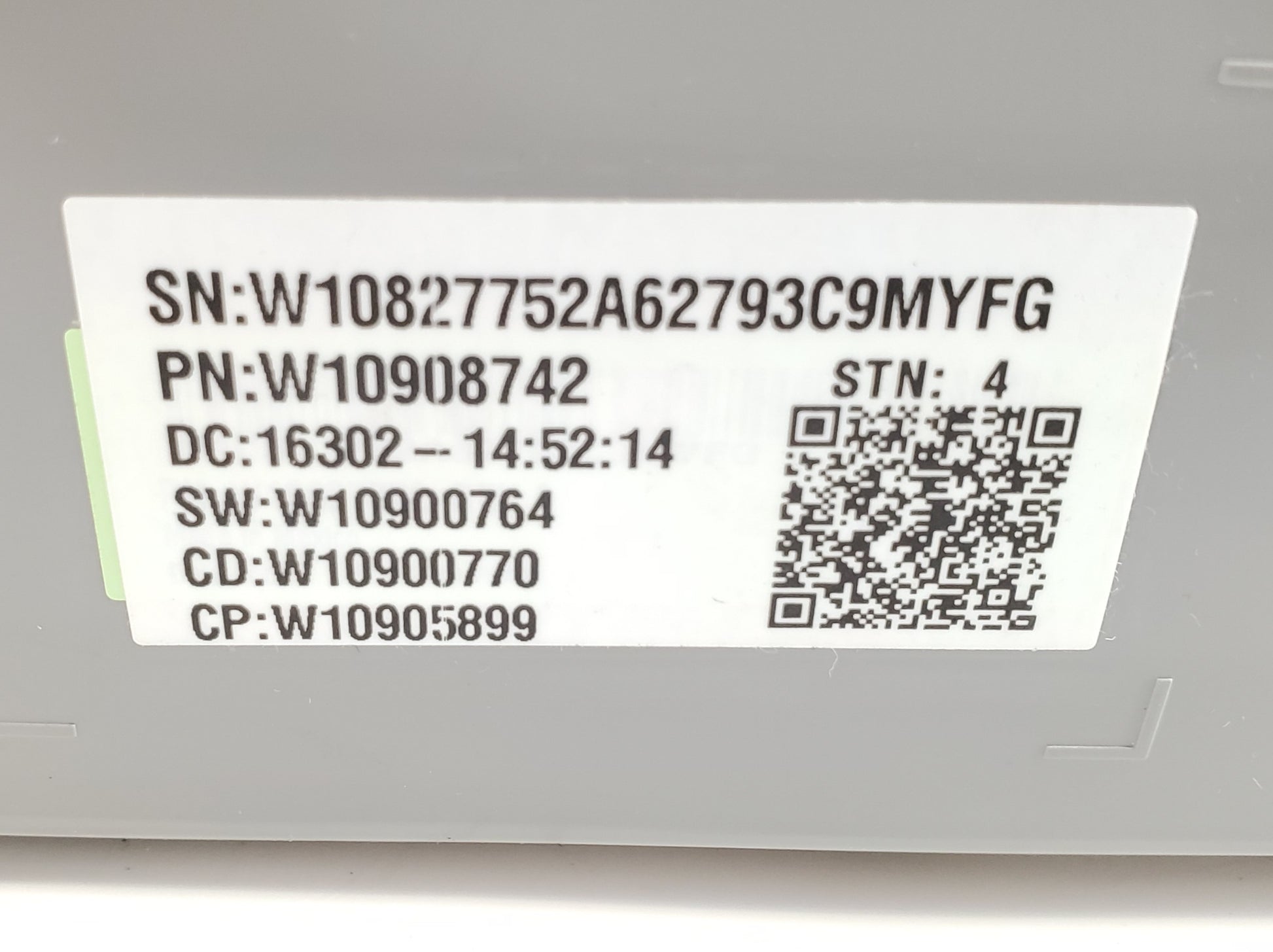 OEM  Whirlpool Control Board  W10908742