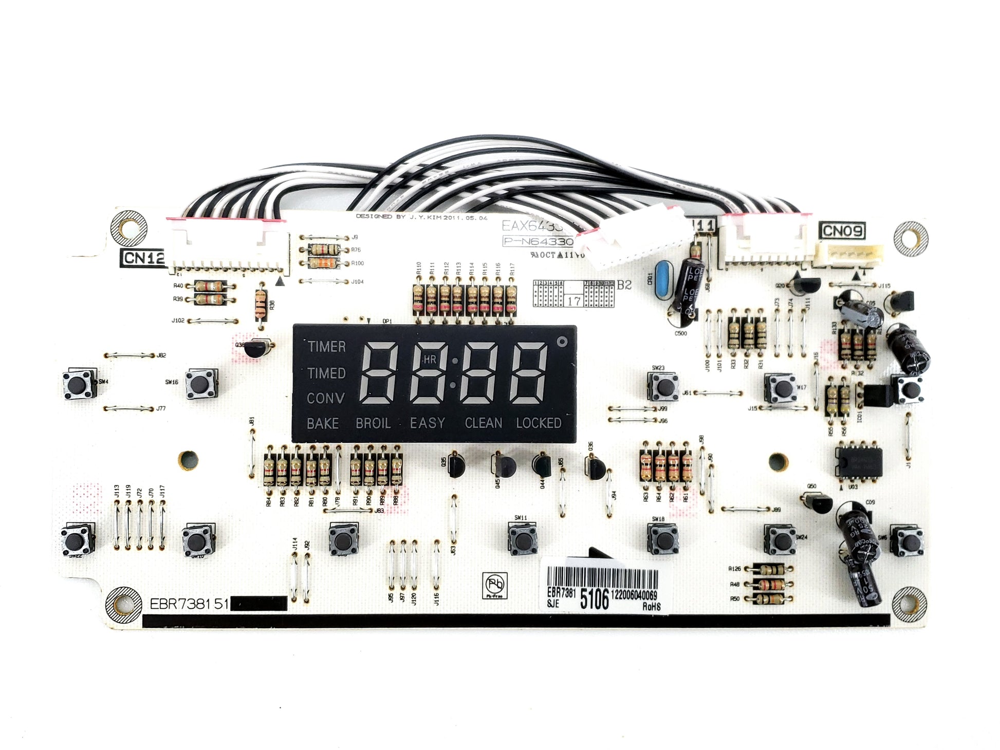 New  LG Range Control Board EBR73815106