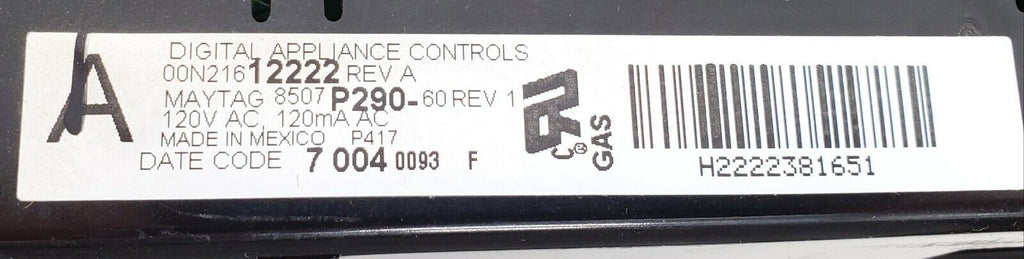 OEM  Jenn-Air Range Control 8507P290-60