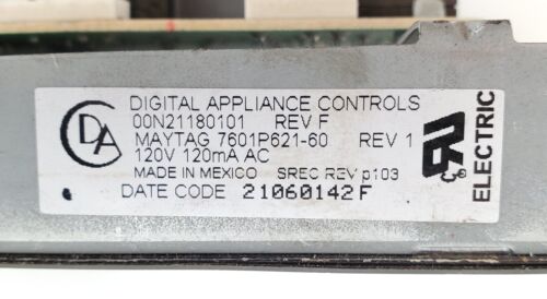 Maytag Range Control Board 7601P621-60