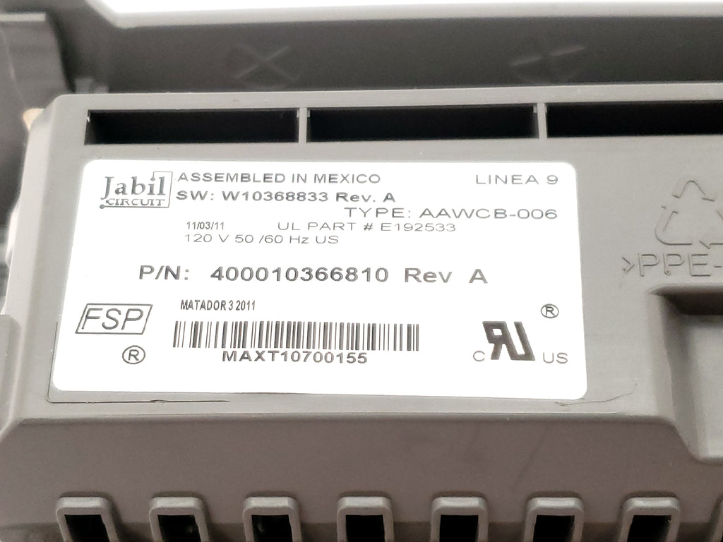 Whirlpool Washer Control 400010366810