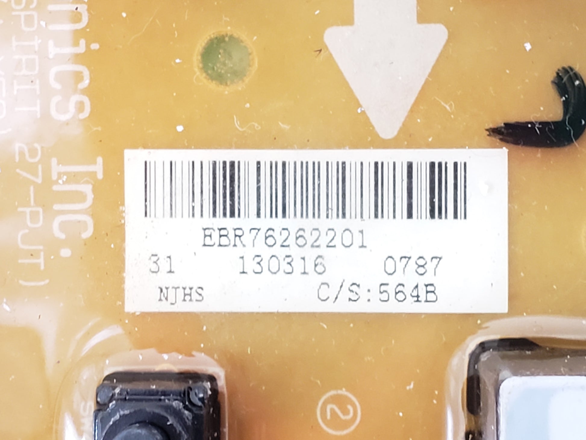 OEM  LG Washer Display Board EBR76262201