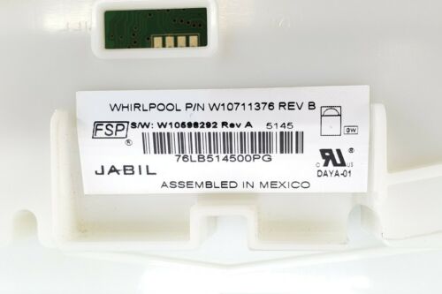 Whirlpool Dishwasher Control  W10711376