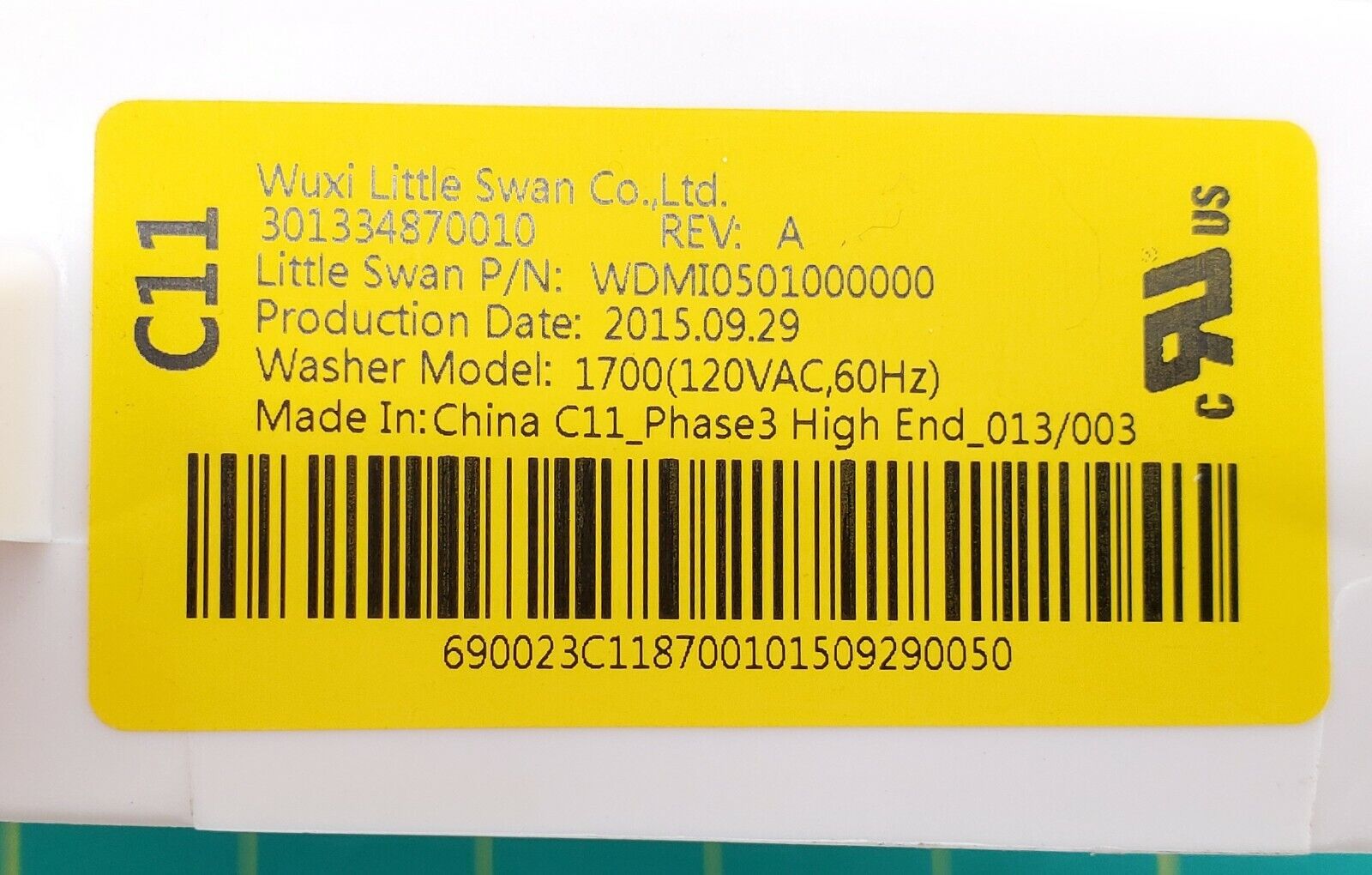 OEM GE Washer Control Board 301334870010 Same Day Shipping & Lifetime Warranty