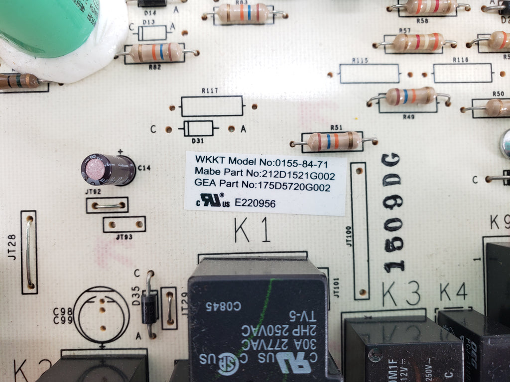 GE Dryer Control Board 212D1521G002
