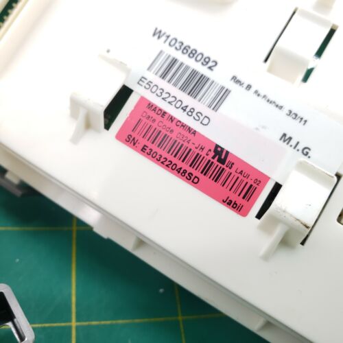 Whirlpool Washer Control  W10368092