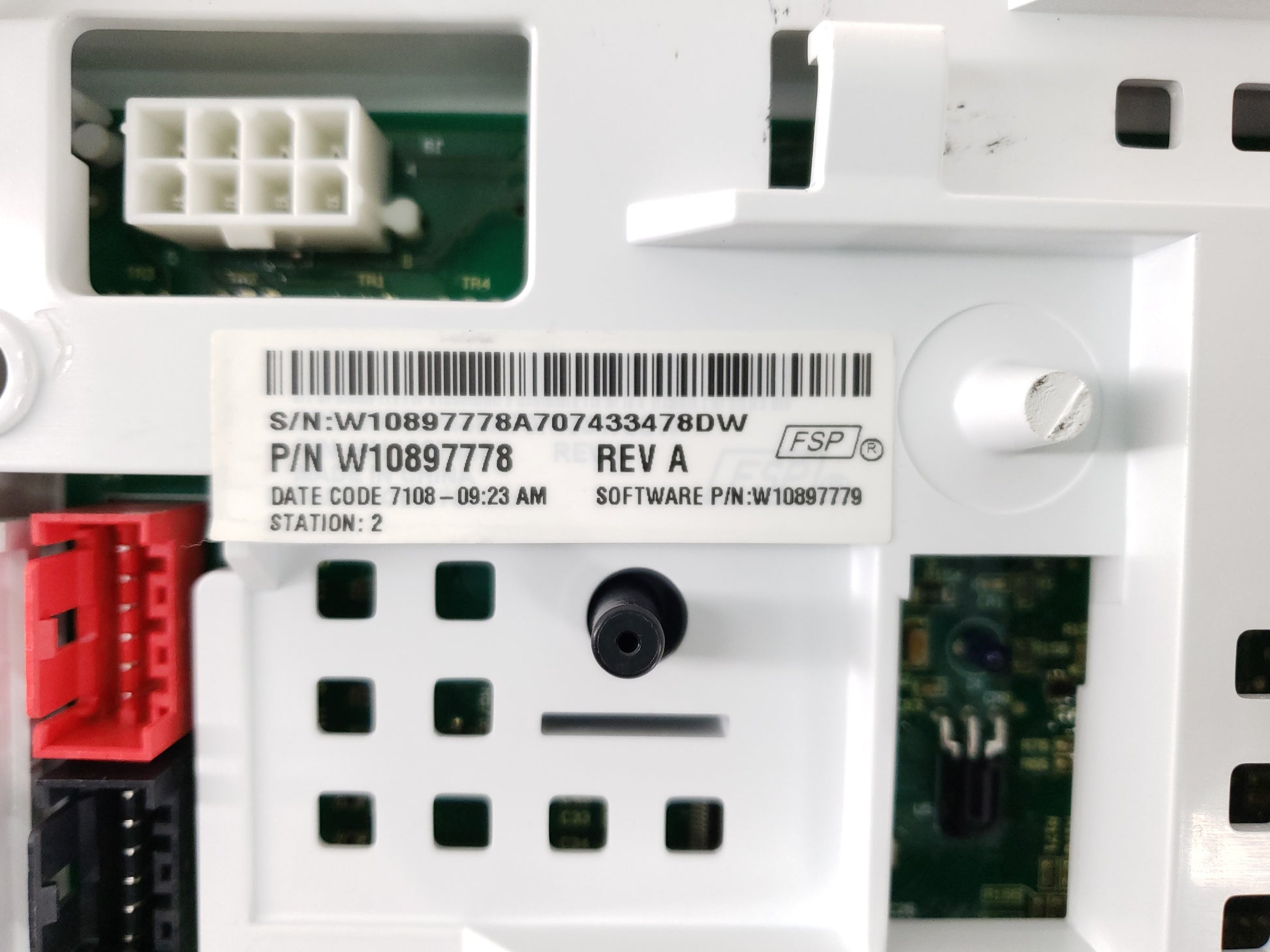 Whirlpool Washer Control Board W10897778