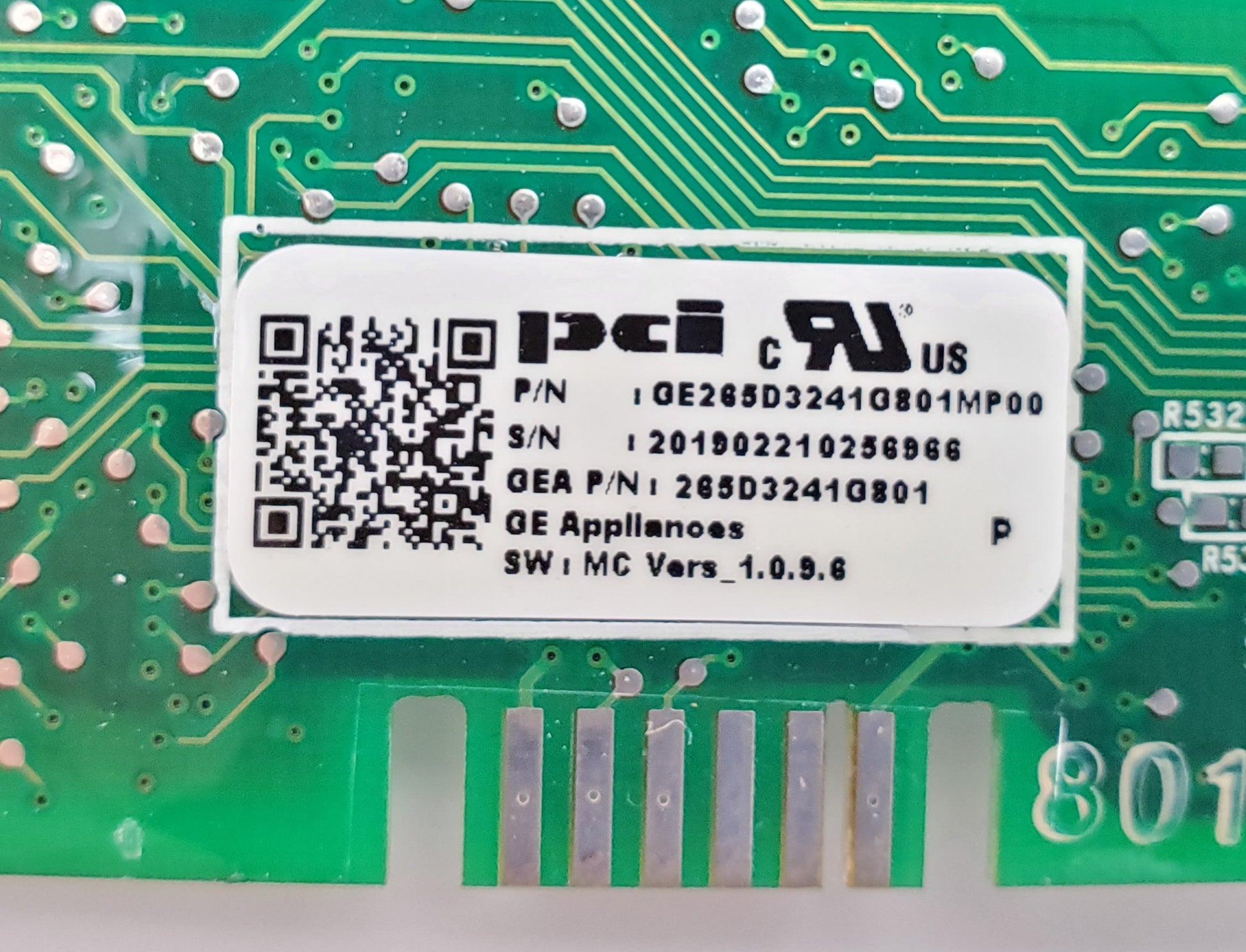 OEM  GE Dishwasher Control 265D3241G801