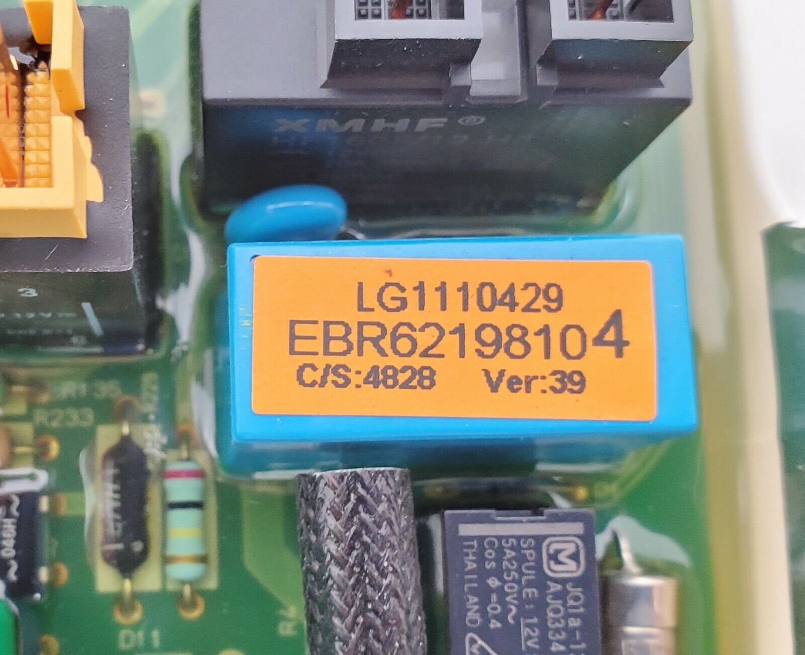 OEM  LG Washer Control Board EBR62198104
