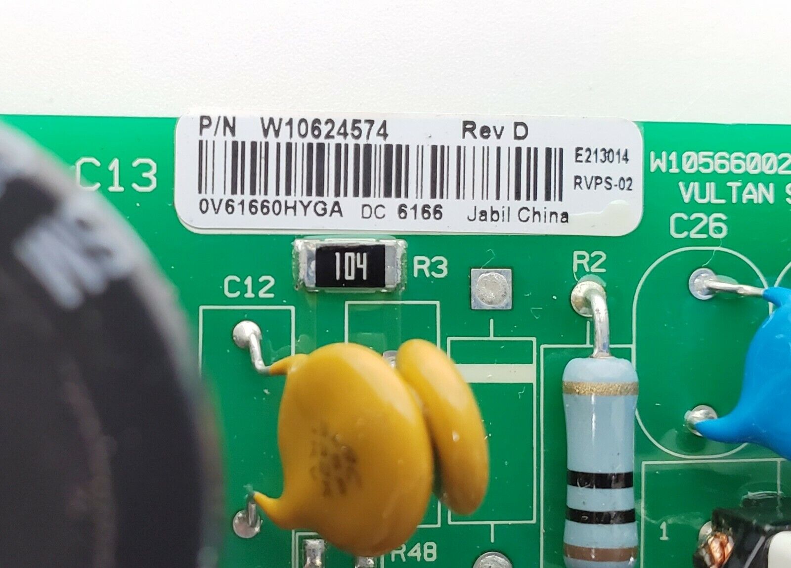 KitchenAid Refrigerator Control W10624574