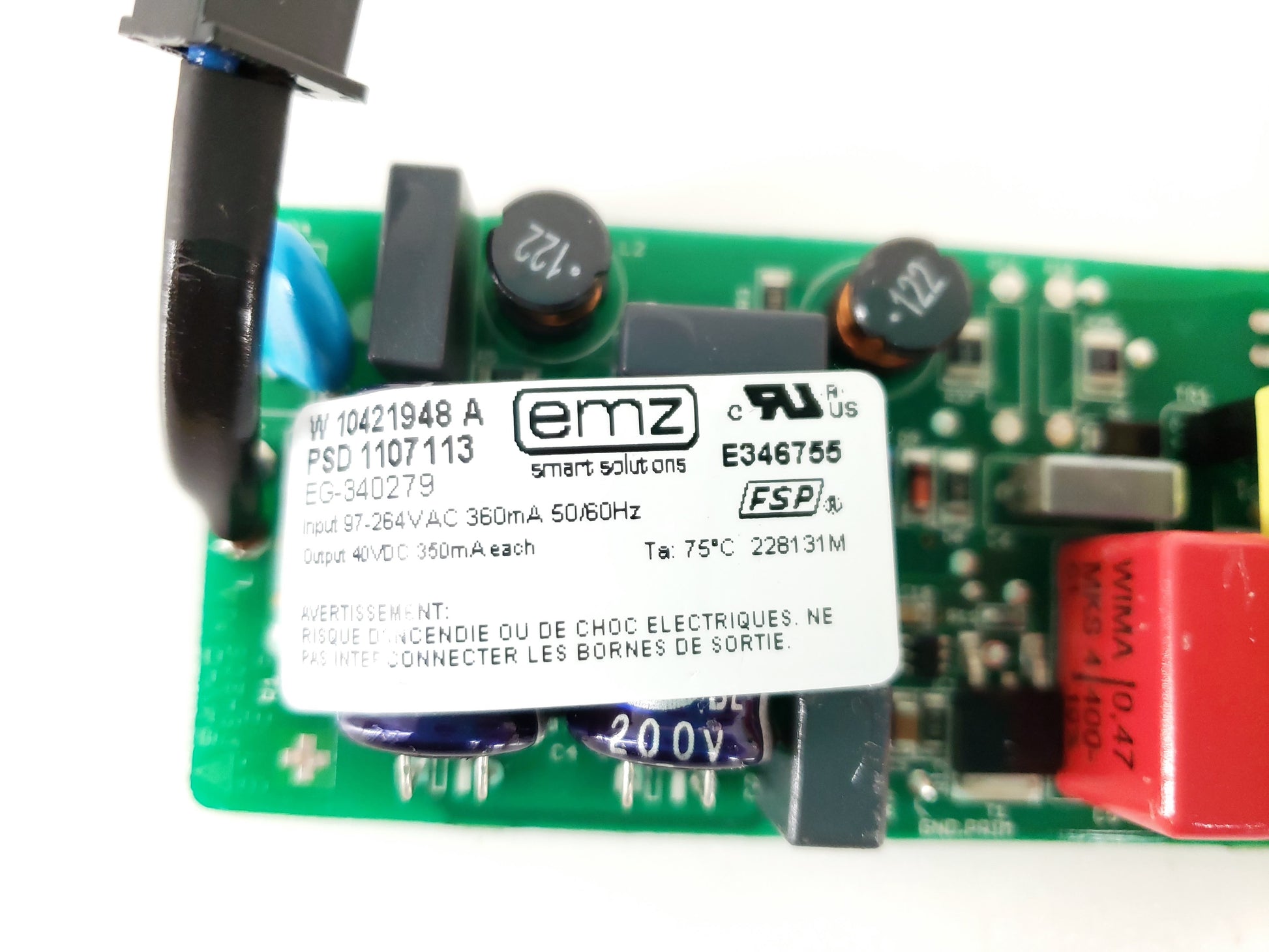 Whirlpool Refrigerator Inverter Board W10421948