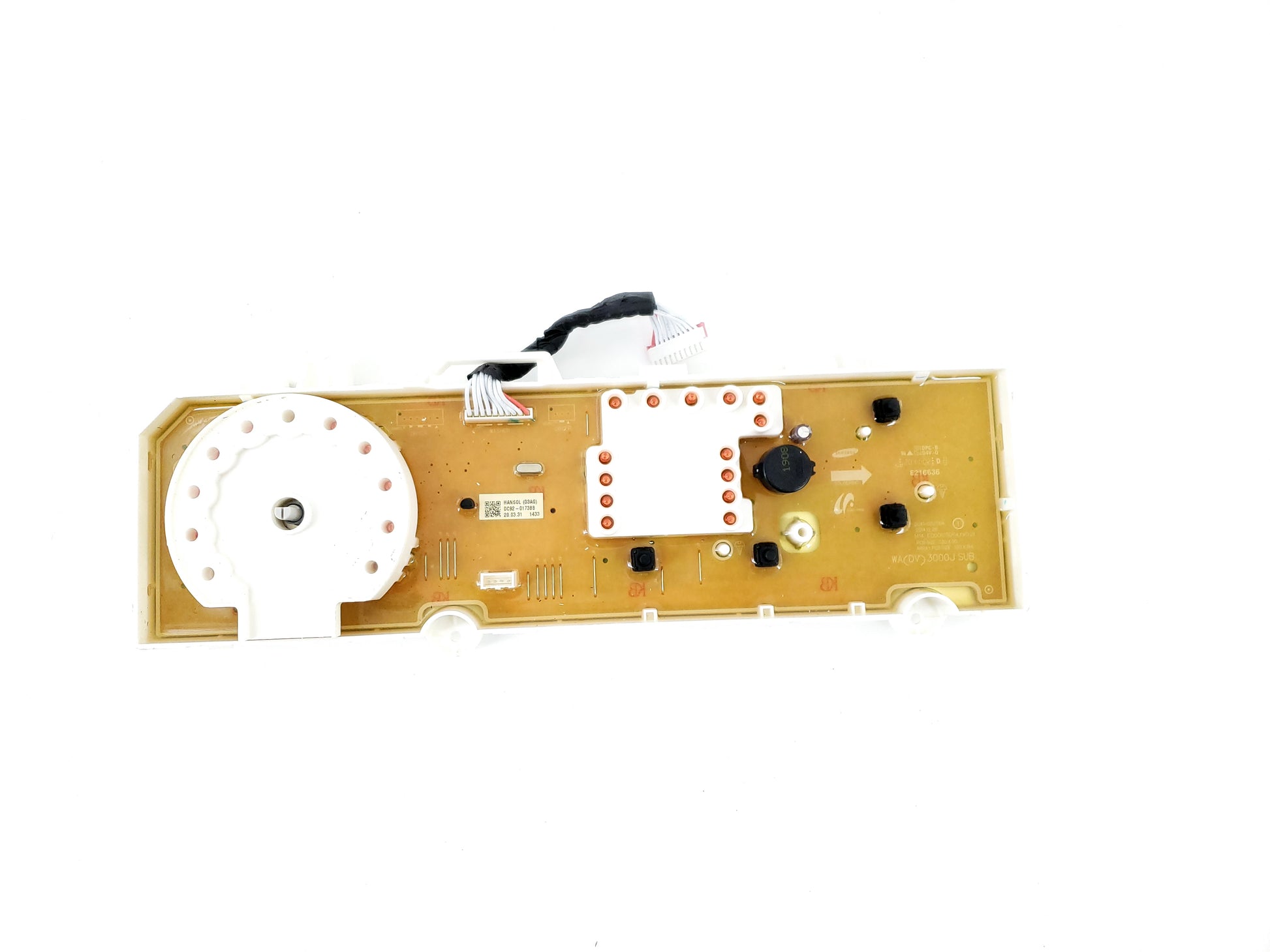 Samsung Washer User Interface Control DC92-02118A