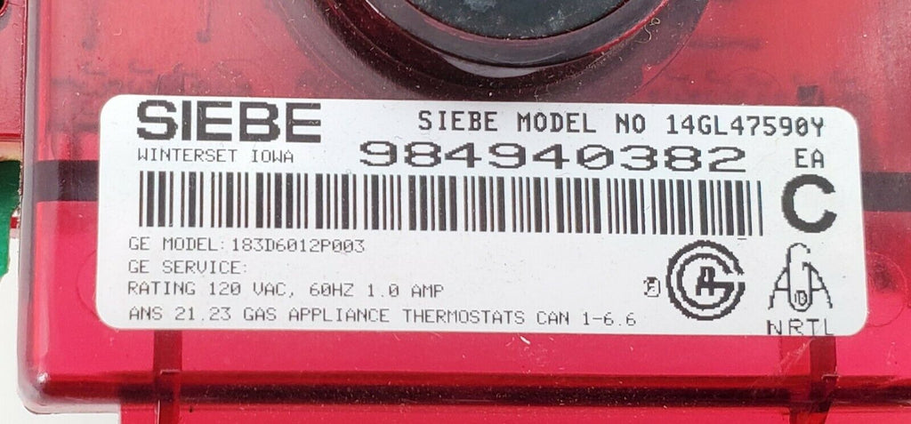 GE Range Control  183D6012P003