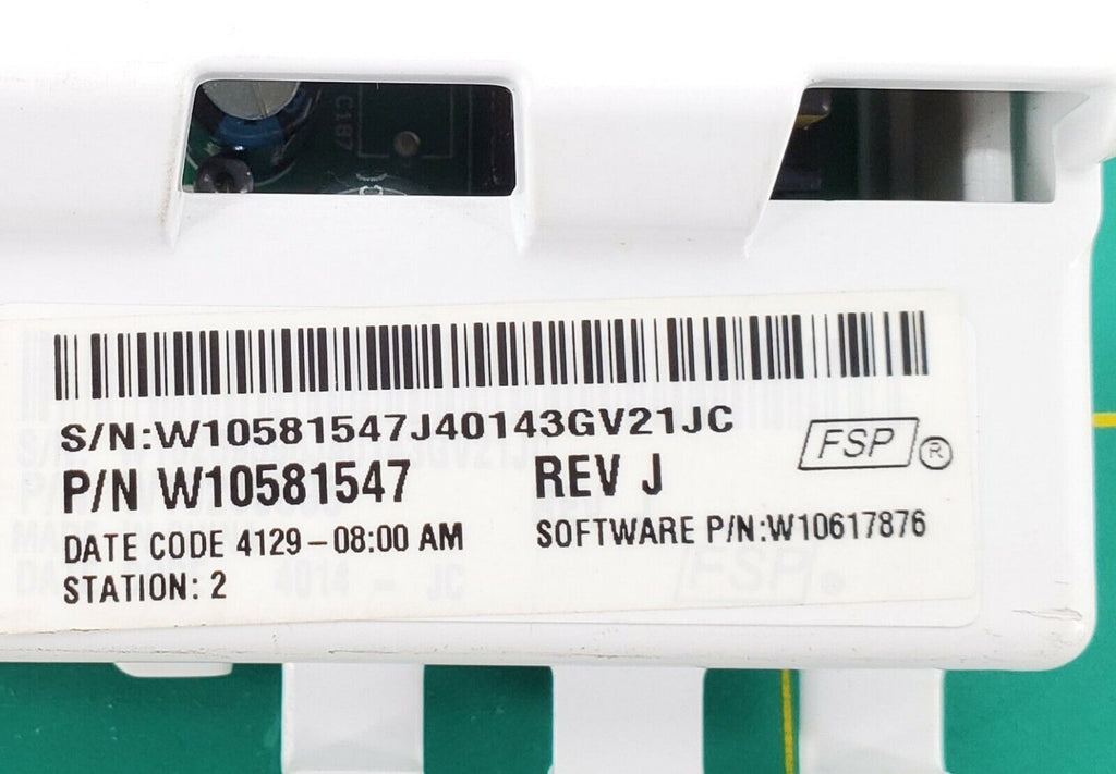 OEM Whirlpool Washer Control W10581547 Same Day Shipping & Lifetime Warranty