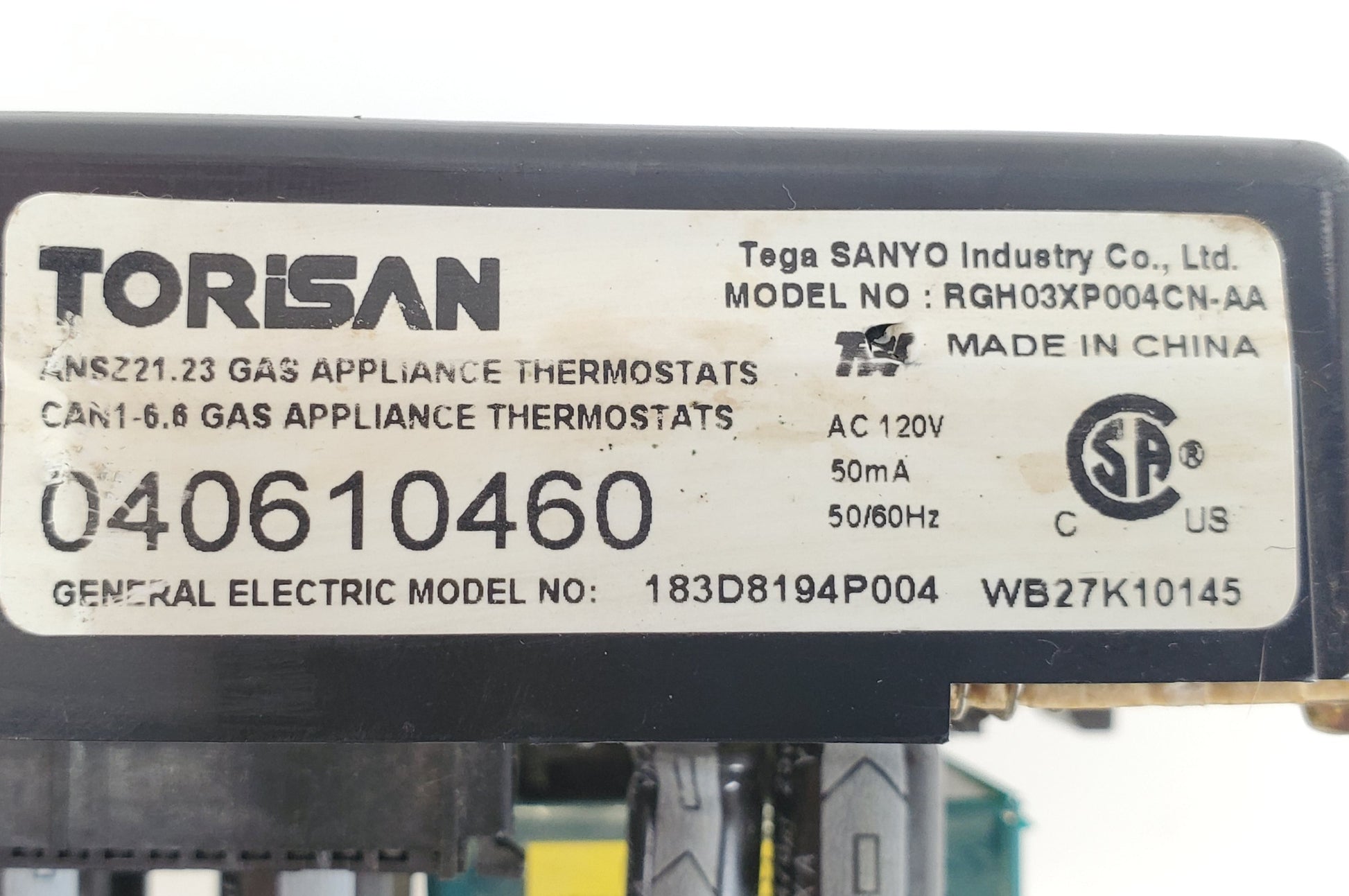 OEM  GE Range Control WB27K10145