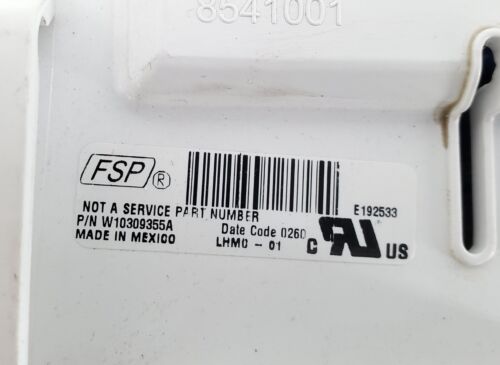Whirlpool Washer Control W10309355 W10525364