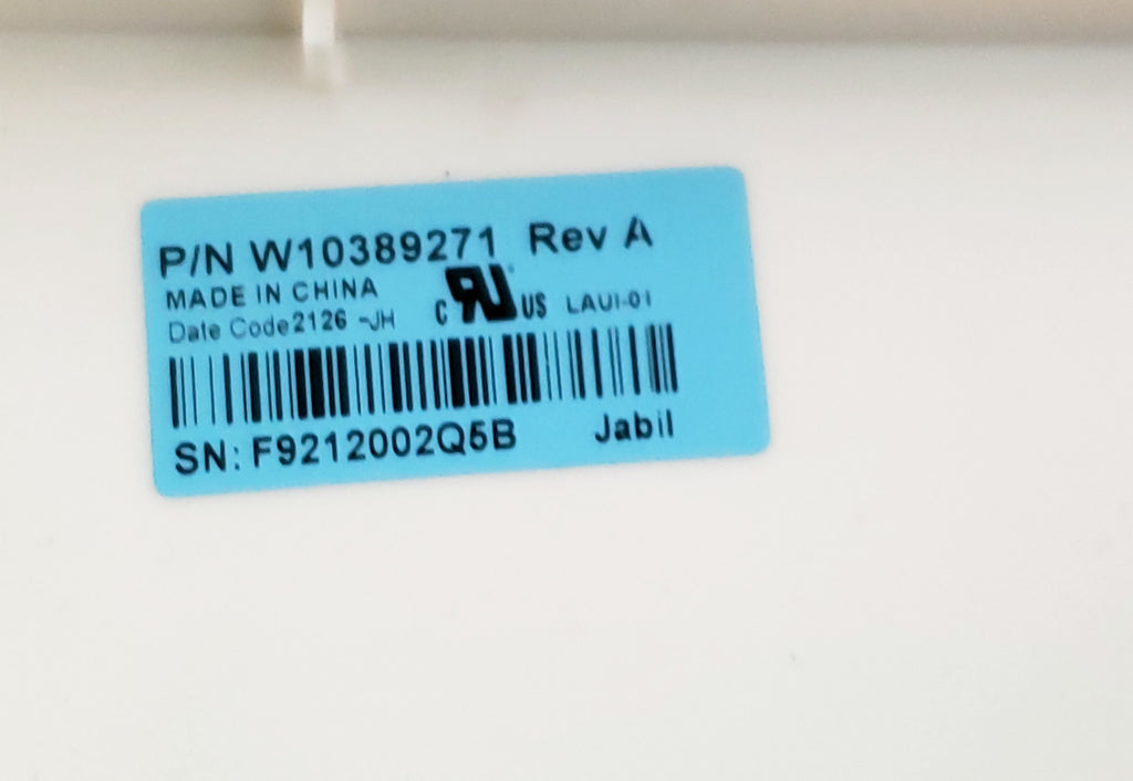 Whirlpool Dryer User Interface W10389271