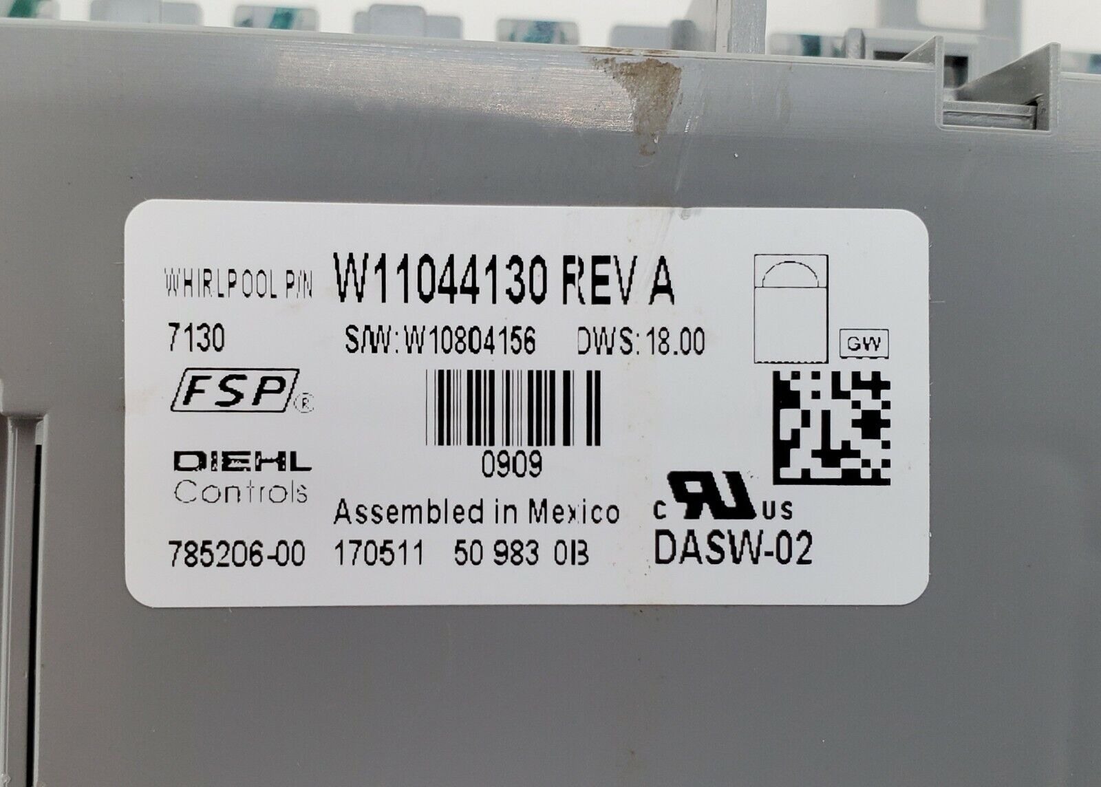 OEM  Amana Dishwasher Control  W11044130