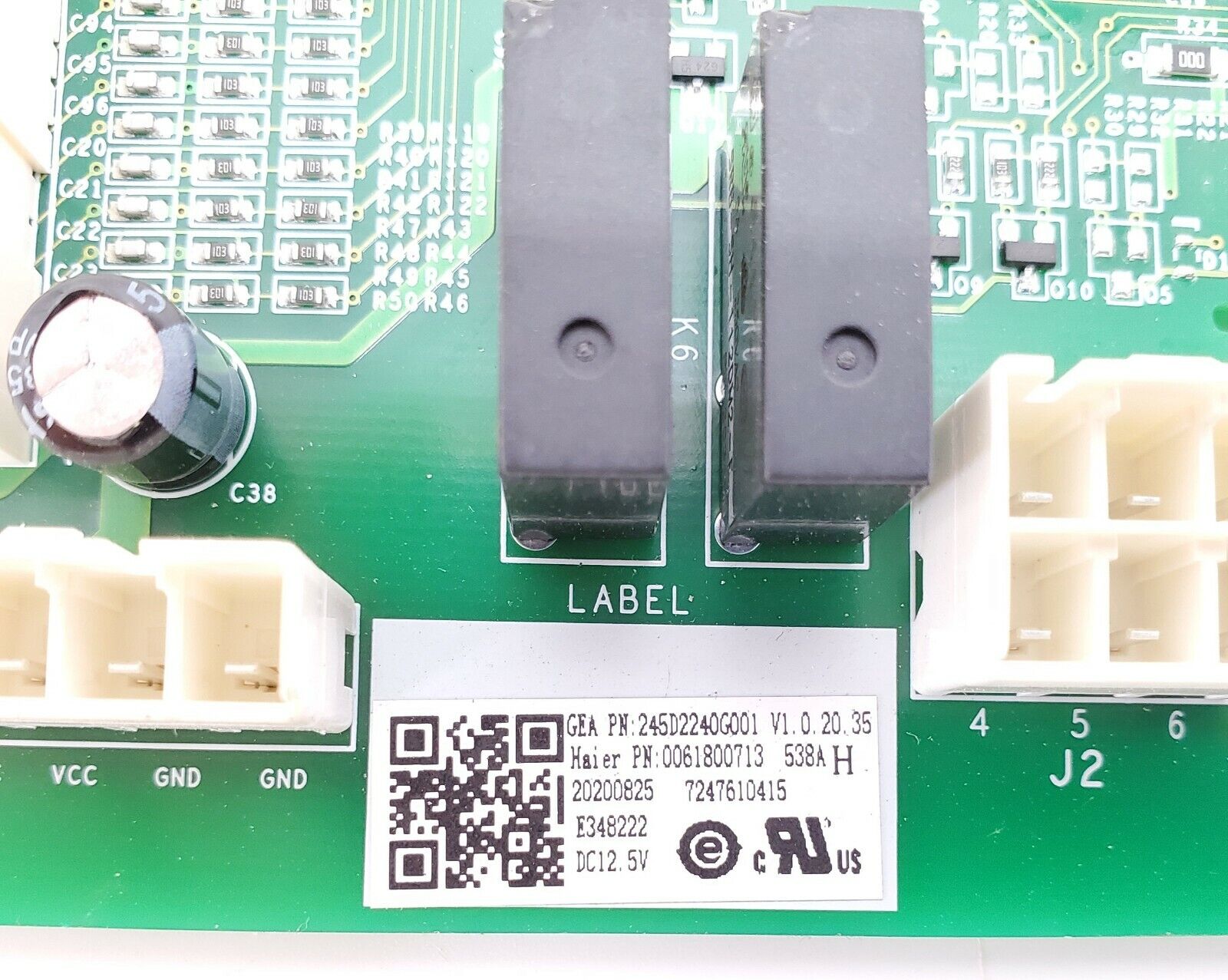 OEM  GE Refrigerator Control 245D2240G001