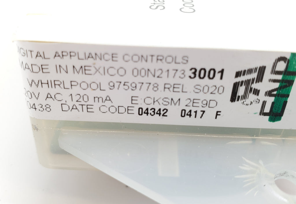 OEM  Whirlpool Range Control 9759778