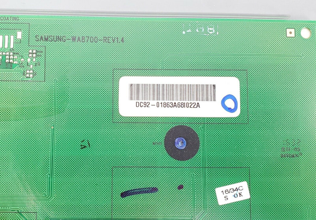 OEM Samsung Washer Display DC92-01863A Same Day Shipping & Lifetime Warranty