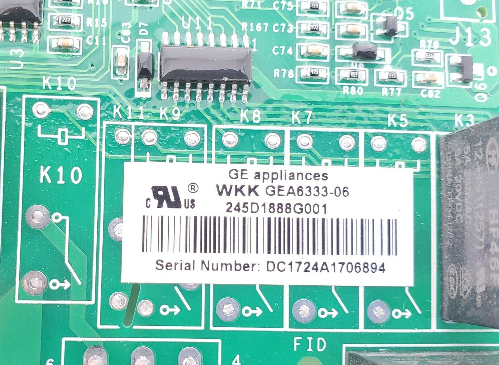 GE Refrigerator Control 245D1888G001
