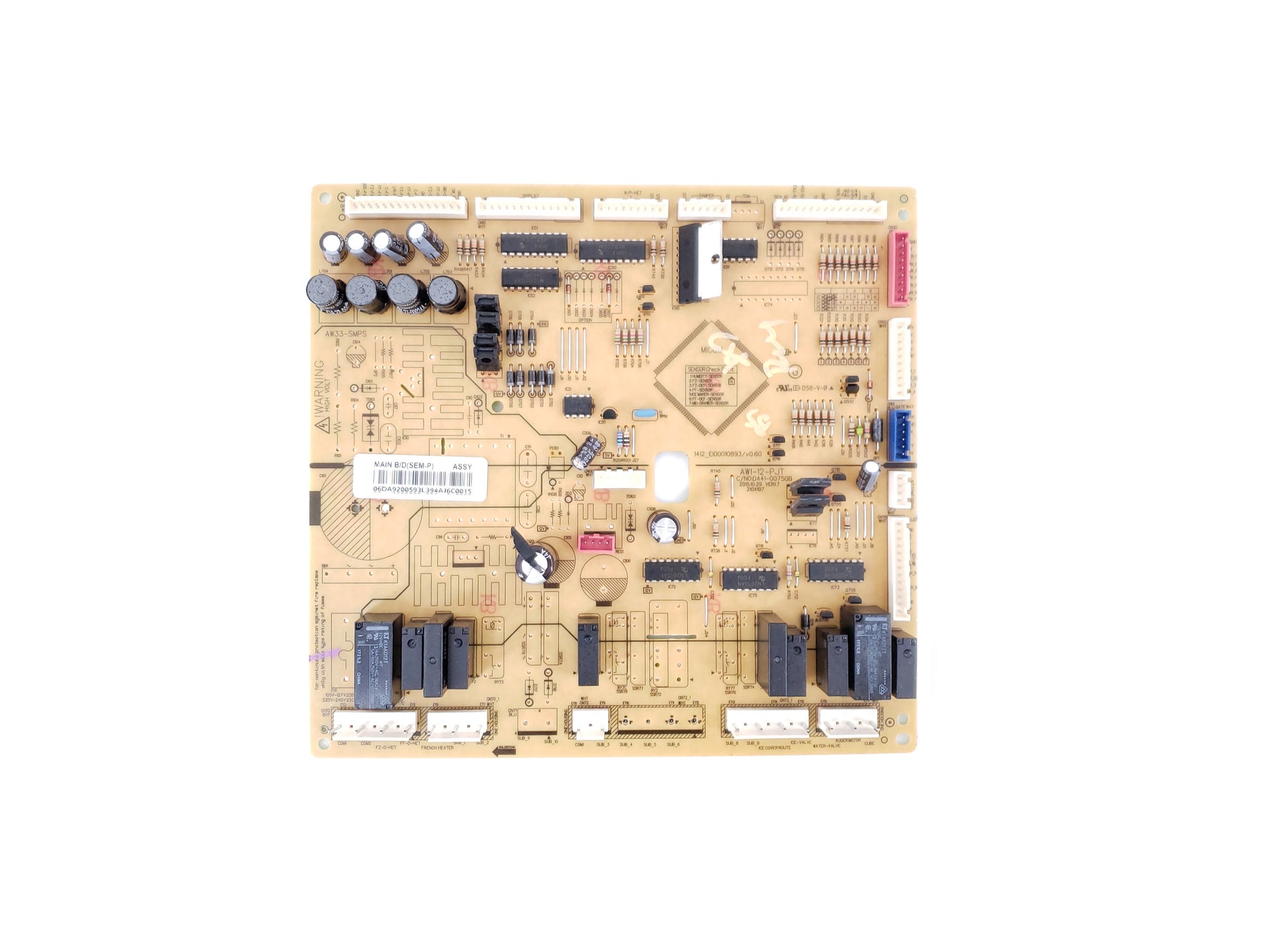 Samsung Refrigerator Control Board DA92-00593L