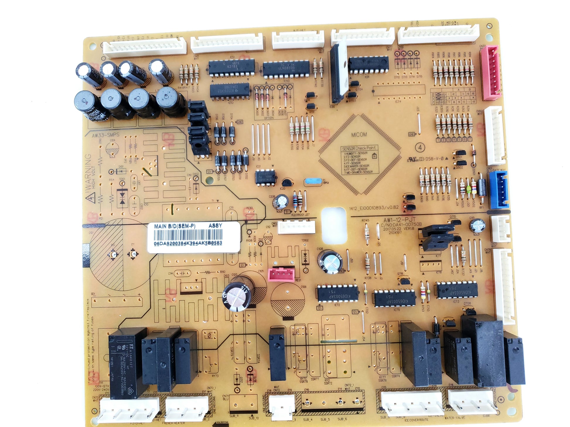 Samsung Refrigerator Control Board DA92-00384K