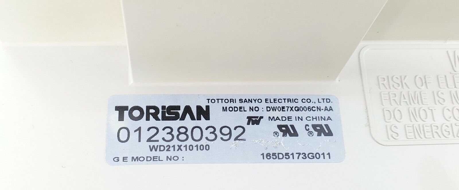 GE Dishwasher Control  WD21X10100