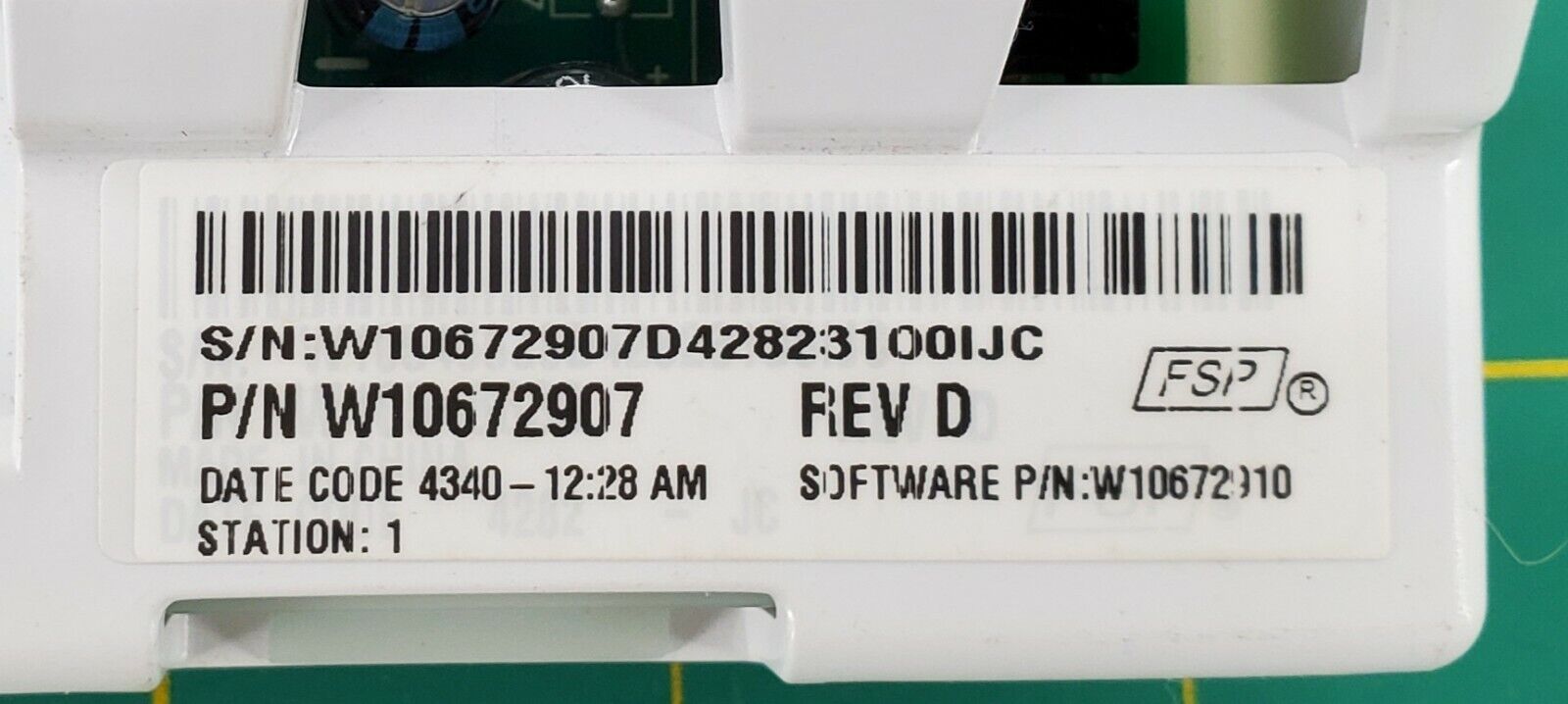 Kenmore Washer Control W10672907