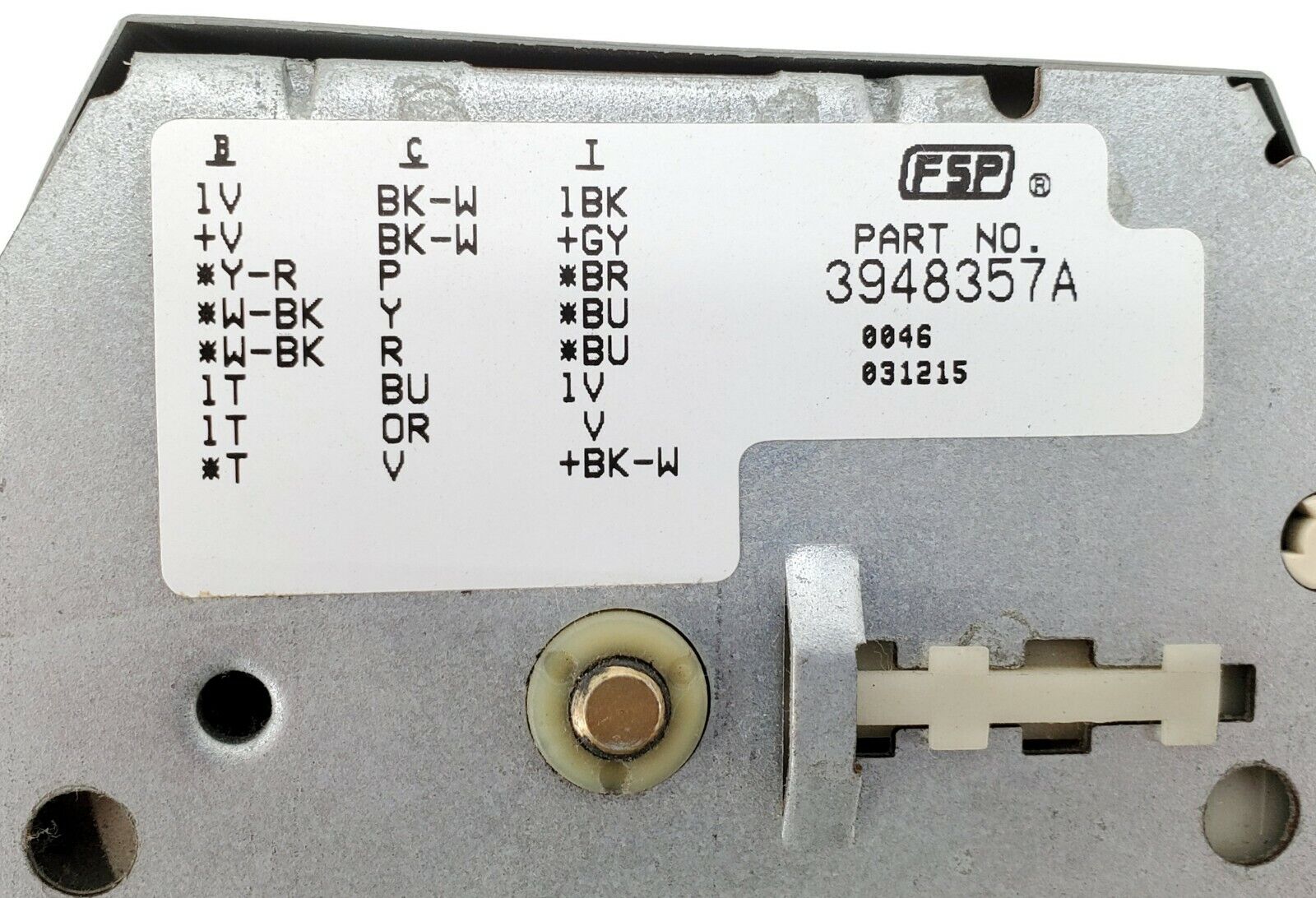 Whirlpool Washer Timer 3948357