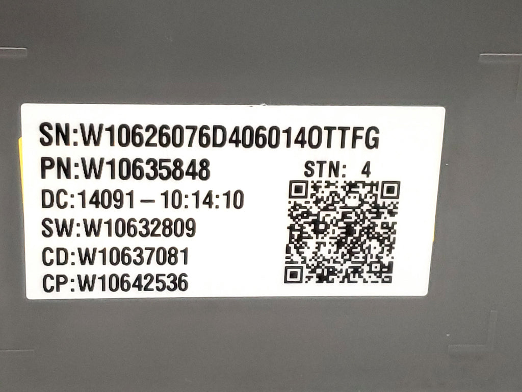 Whirlpool Washer Control Board W10635848