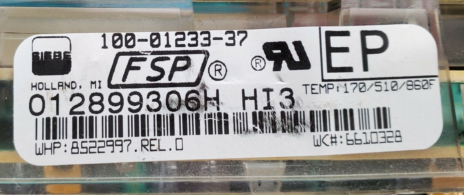 Whirlpool Range Control 8522997