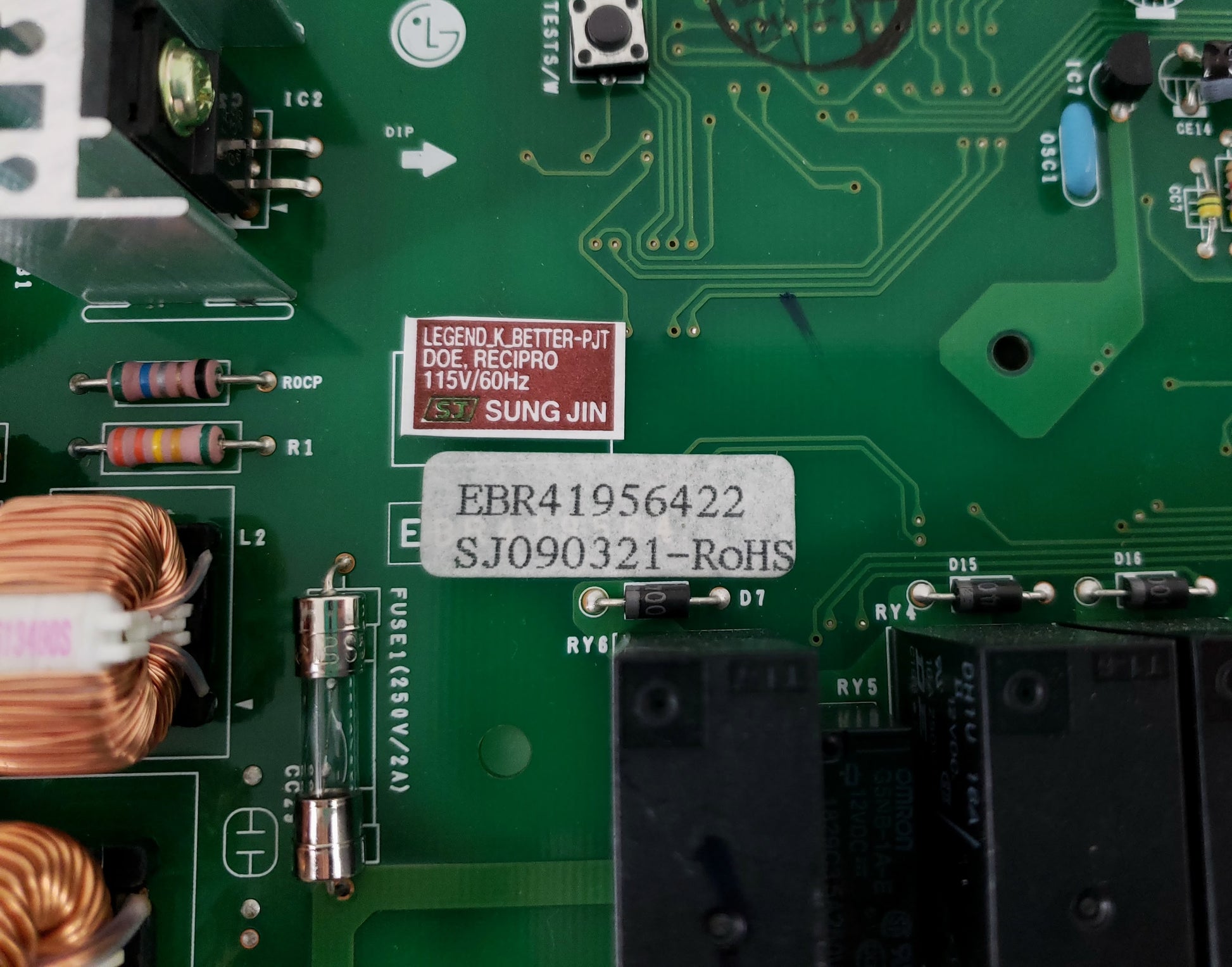 Kenmore Refrigerator Control Board EBR41956422