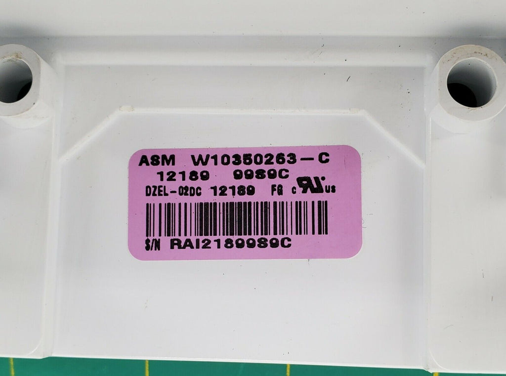 Whirlpool Dishwasher Control  W10350263