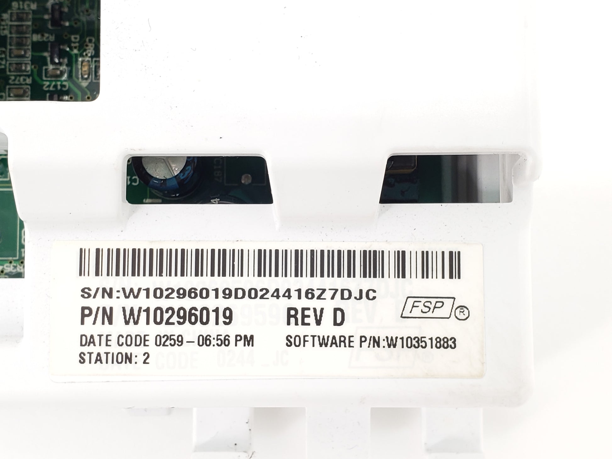 Whirlpool Washer Control Board  W10296019