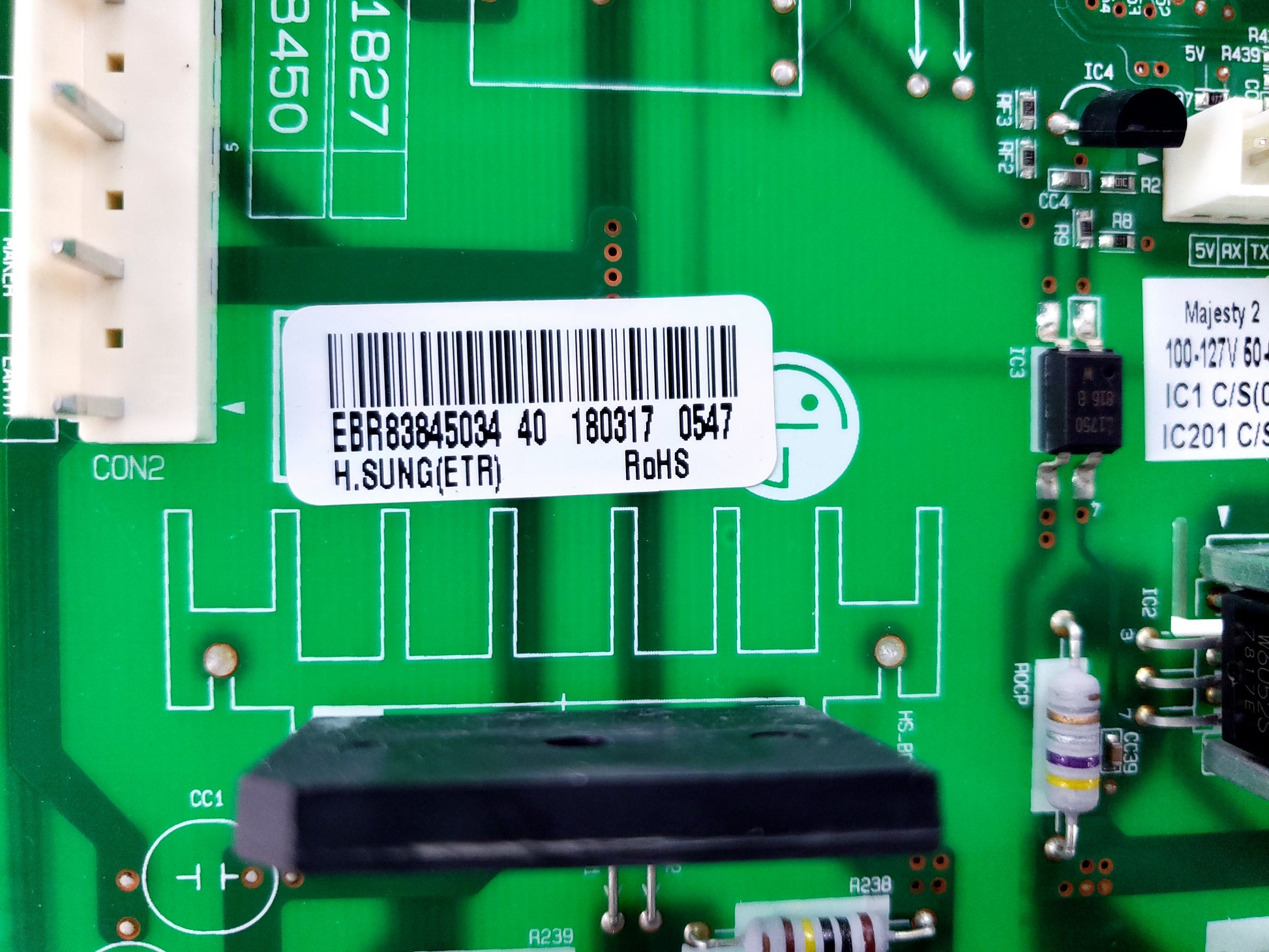 LG Refrigerator Control EBR83845034