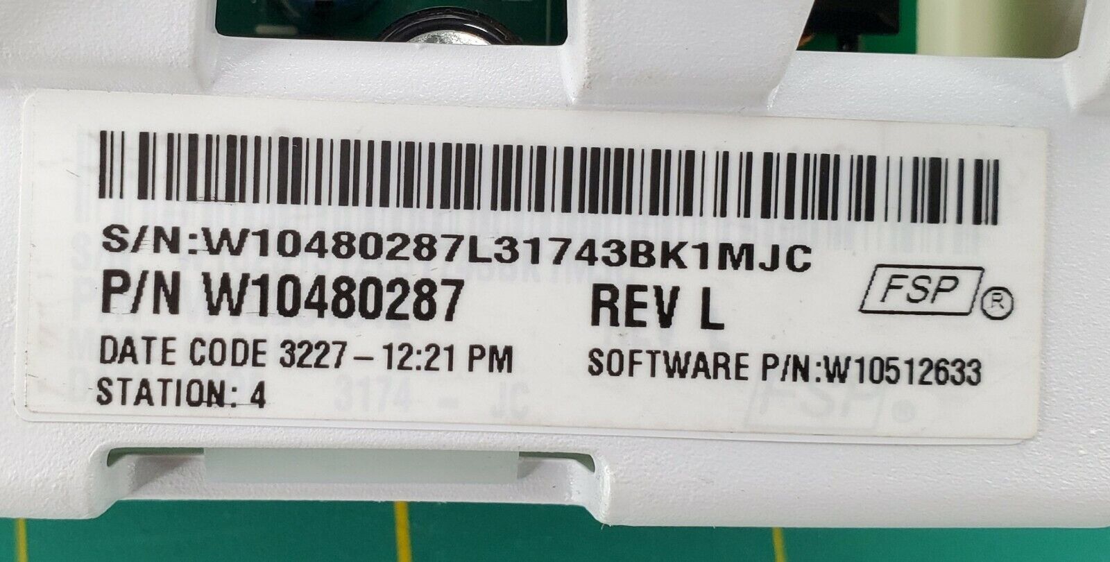 OEM  Whirlpool Washer Control W10480287