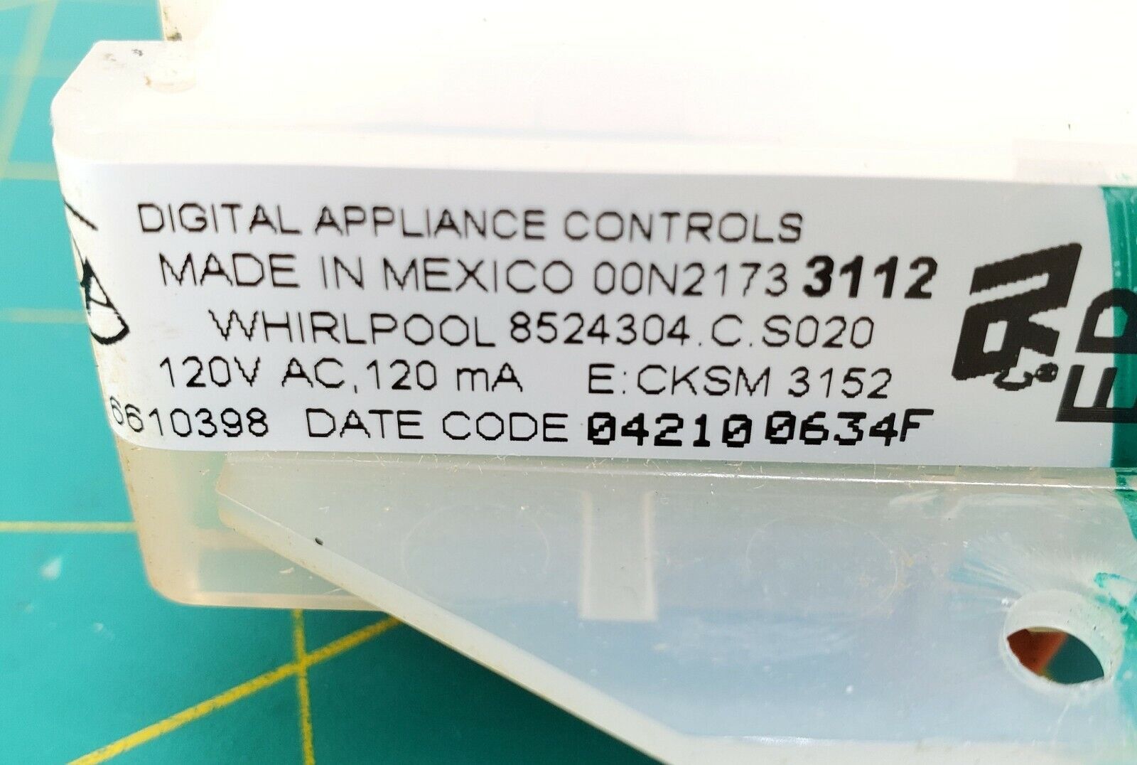 Whirlpool Range Control 8524304