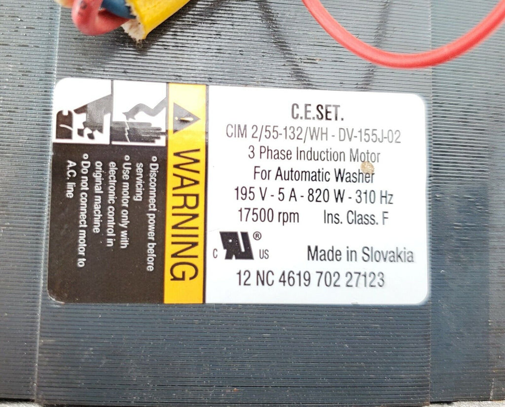 Genuine OEM Whirlpool Washer Motor 461970227123 Same Day Ship & Lifetime Warranty